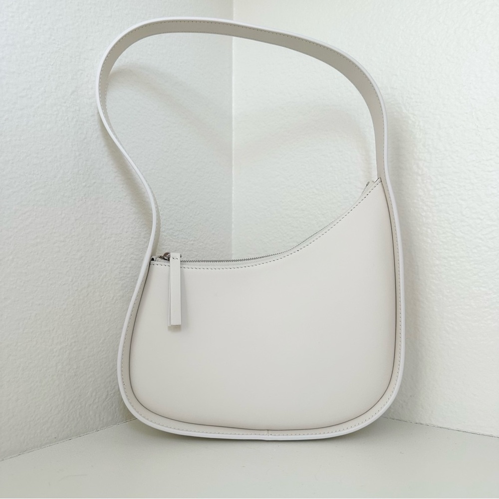 The Row Half Moon Leather Shoulder Bag - Picture 3 of 16